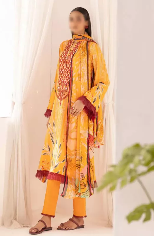 Rang Nagar Embroidered and Printed Lawn Collection By NUR | SHELAI13229
