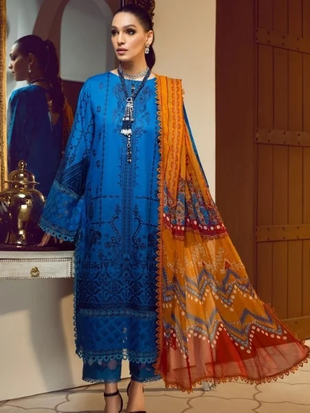 Ittehad Textiles LF-EP1-2208 Embroidered Lawn Suits Unstitched 3 Piece