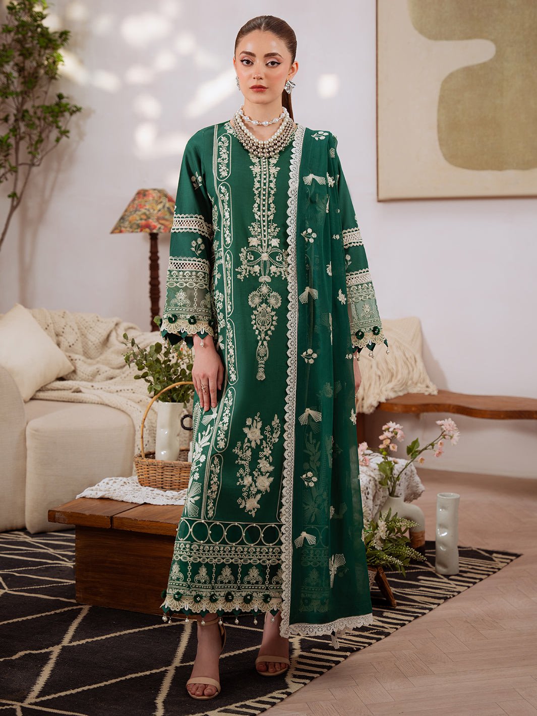 Shanaya By Mahnur Unstitched Lawn'26 | SN-04