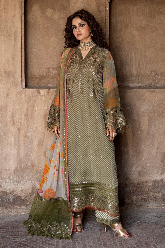 Charizma VASAL Luxury Chiffon Collection | Unstitched Printed Lawn Collection | SHELAI26081747
