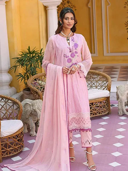 Gul-Ahmed LE-32012 Embroidered Chiffon Suit with Chiffon Dupatta