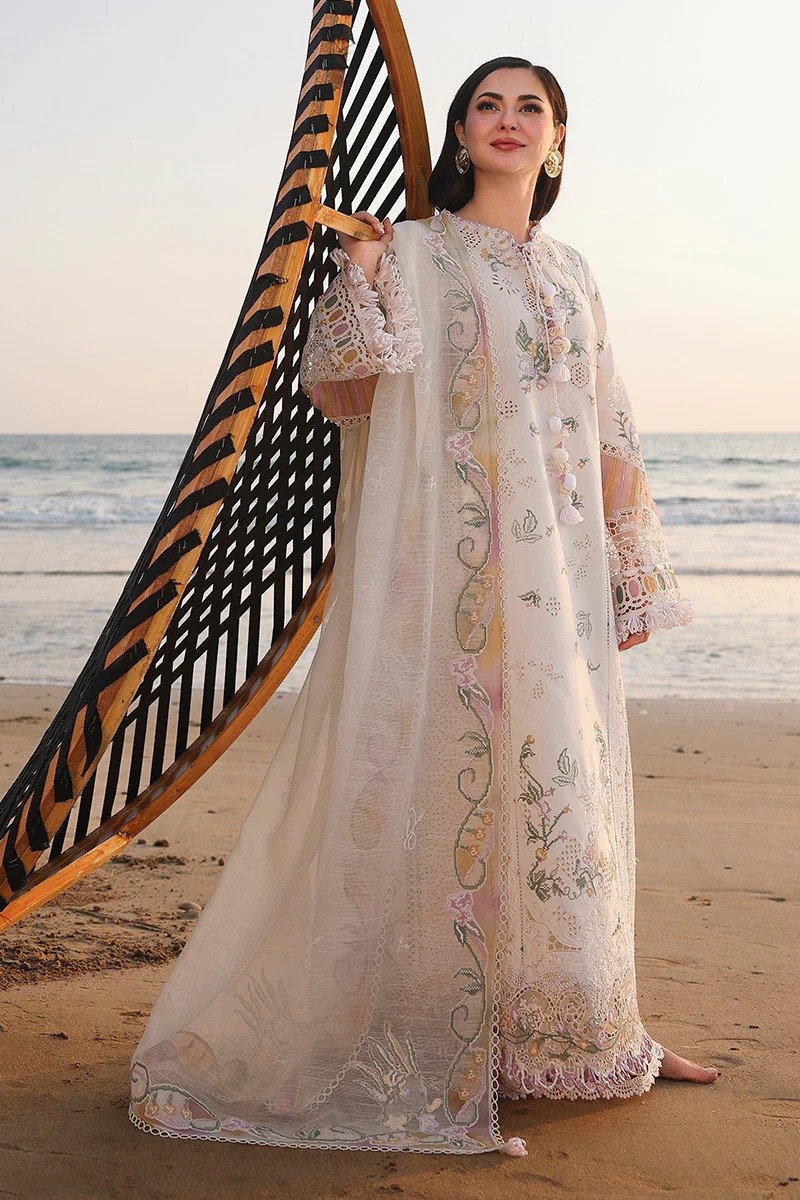 Qalamkar Sahil Unstitched 3pc | ILARA