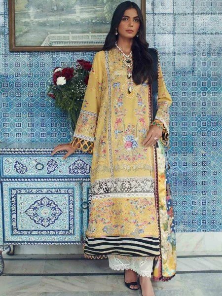 Elan NARGES-EF21-06 Embroidered Lawn Suit Unstitched 3 Piece - Summer Collection