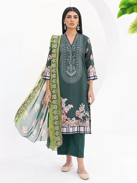 Johra Rever JH-605 Embroidered Digital Printed Lawn and Dupatta