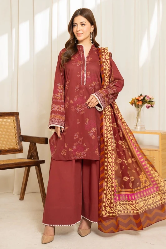 Unstitched 3Pc Printed Lawn Dress Coco | Sule 10