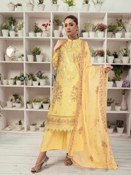 JOHRA Margrate JH-698 Unstitched Embroidered Lawn Collection with Chiffon Dupatta