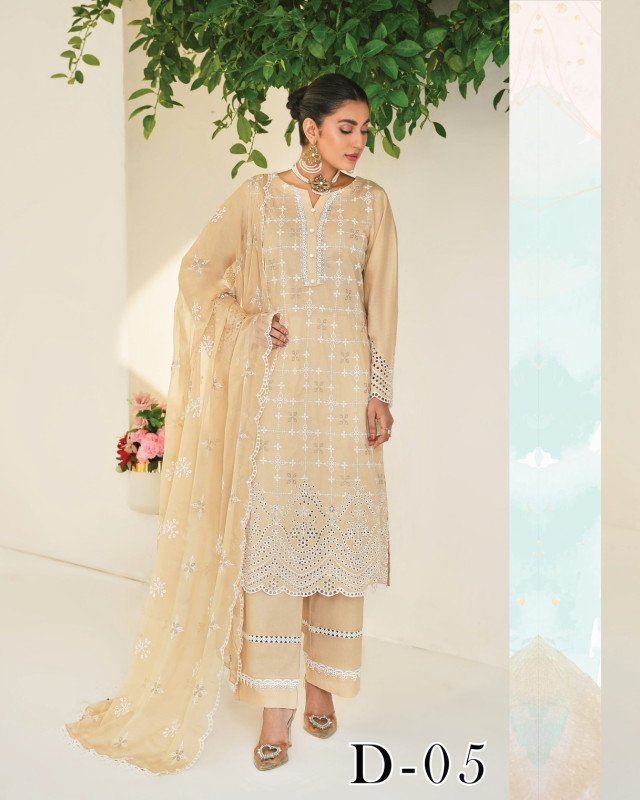 Khoobsurat Dastoor Unstitched 3piece | D-5