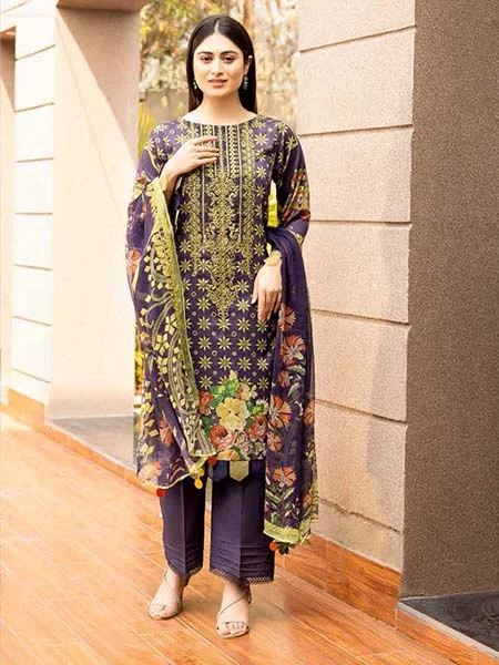 Charizma AN031 Embroidered Lawn & Embroidered Chiffon Dupatta