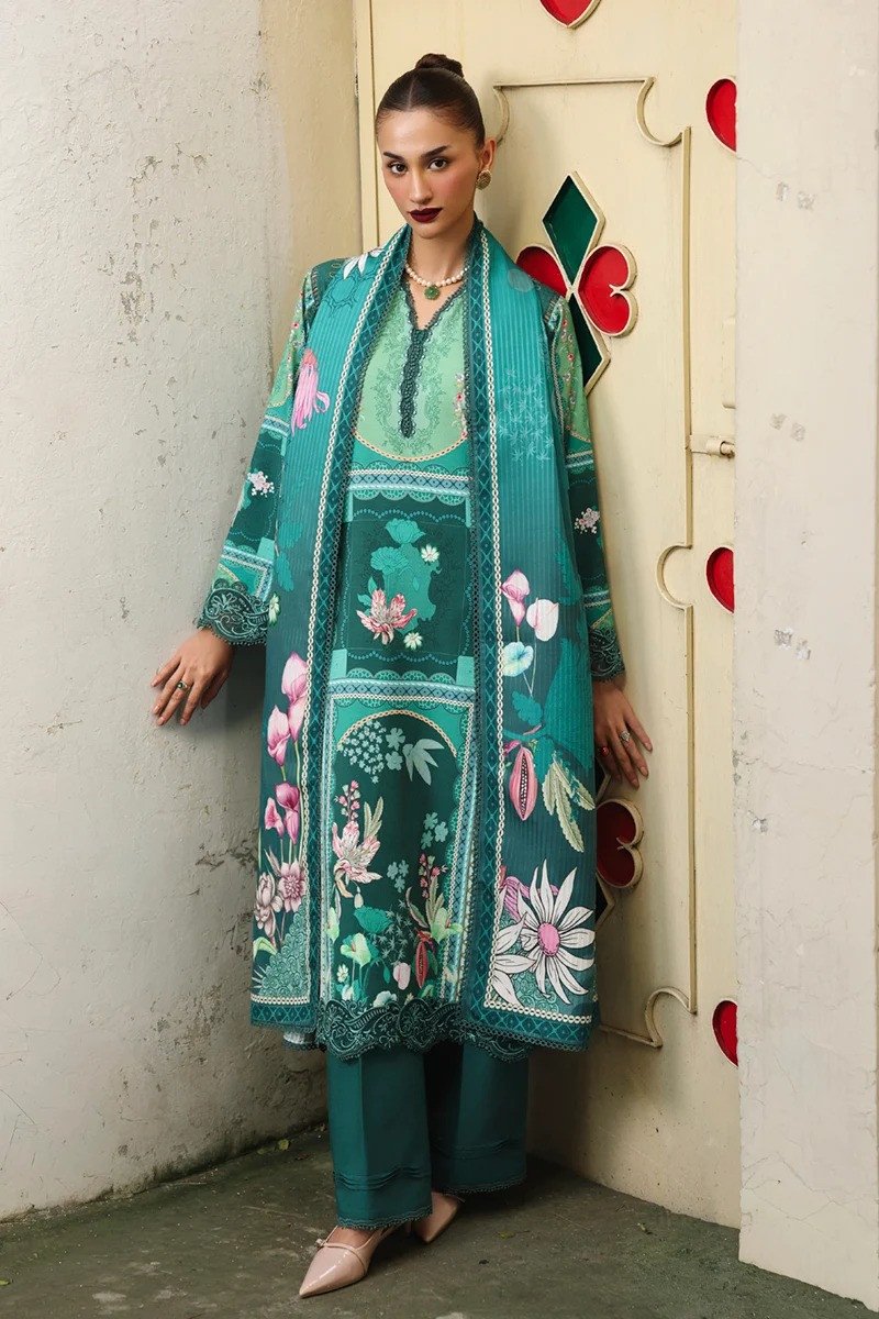 QALAMKAR QW-08 (B) ANIKA UNSTITCHED COLLECTION | SHQQPA2511QW08B