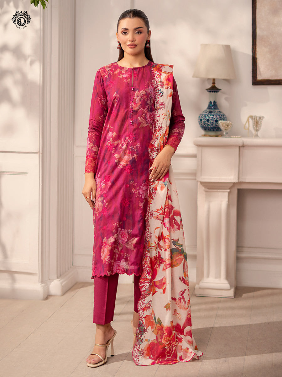 GULLJEE Premium Mahajal Unstitched Collection 25 | GMHJ2511A5