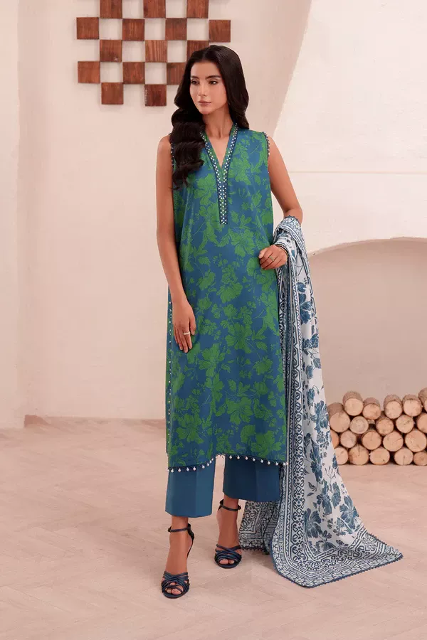SO KAMAL Printed - 3 Pc Lawn Suit | DPL 4847