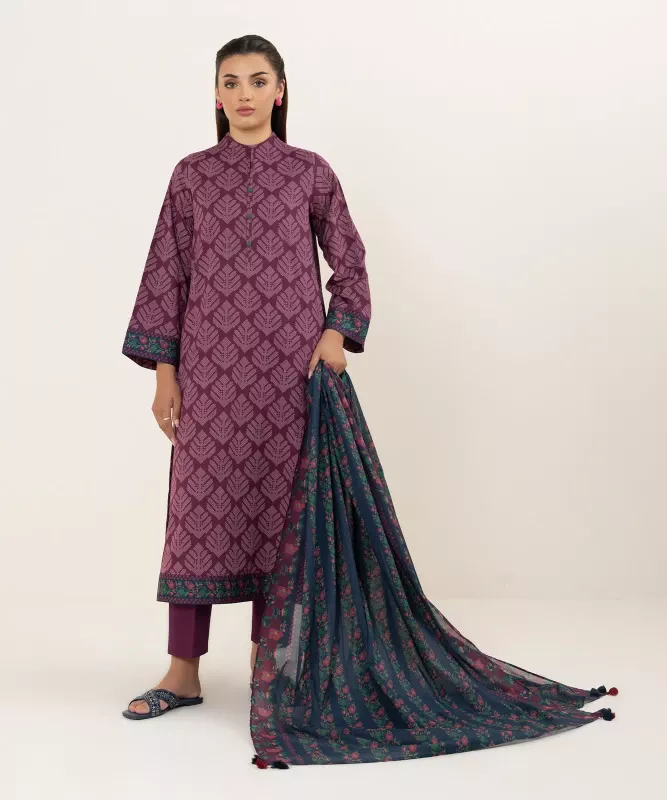Sapphire | 3 Piece - Printed Lawn Suit | 03PDD25V618B