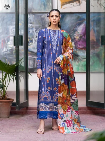 MORJA GMJ2404A1 LUXE LAWN UNSTITCHED ''24 COLLECTION BY GULLJEE