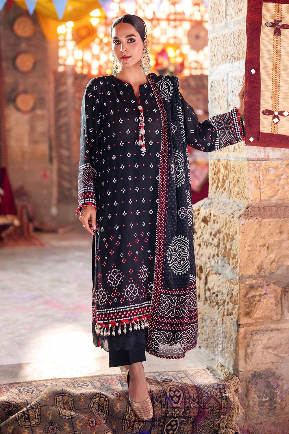 3 Piece Unstitched Lacquer Printed Lawn Suit CL-52171 A