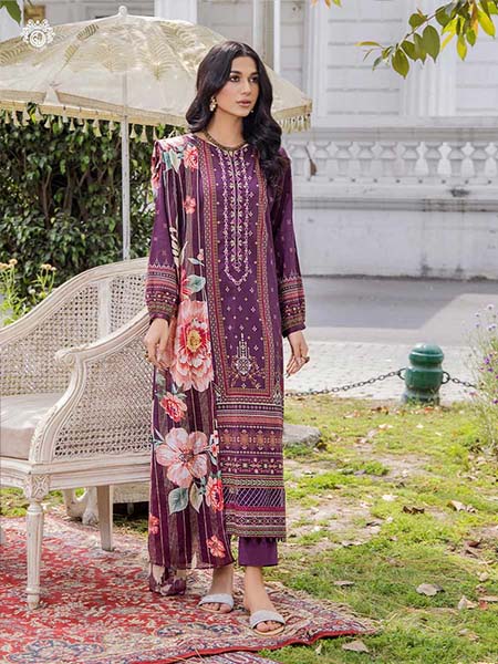 Gull Jee GMSK2301A8 Unstitched Luxury Digital Printed Lawn 3 Pc