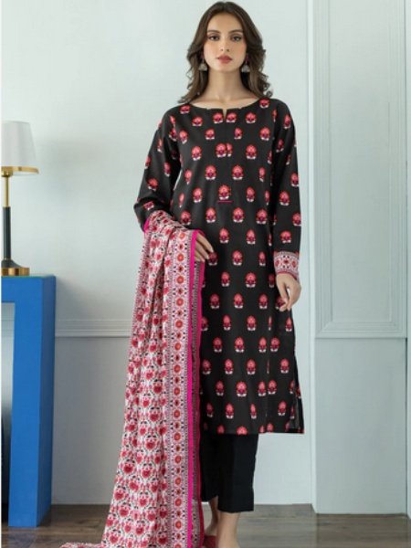 Orient OTL-23-079 Unstitched printed 3 Piece with Lawn dupatta