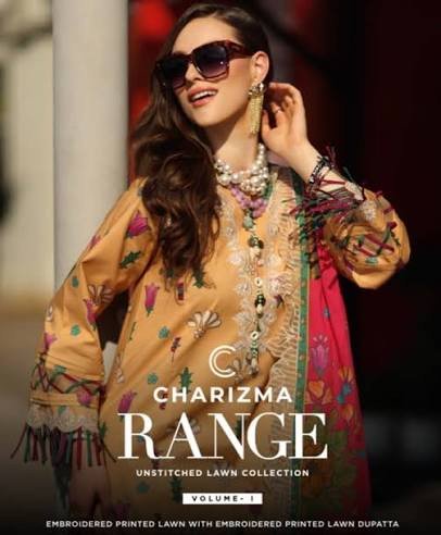 Charizma Range | Unstitched Printed Lawn collection 2026