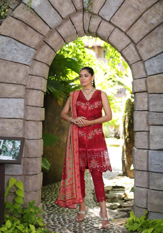 Noor By Saadia Asad - Luxury Chikankari Lawn | 12A