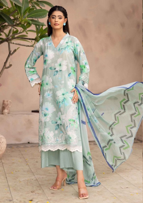 Nur Embroidered and Printed Lawn Collection | MP- 40