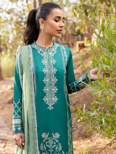 Zaha By Khadijah Shah Embroidered Lawn Unstitched 3Pc Suit ZL2024