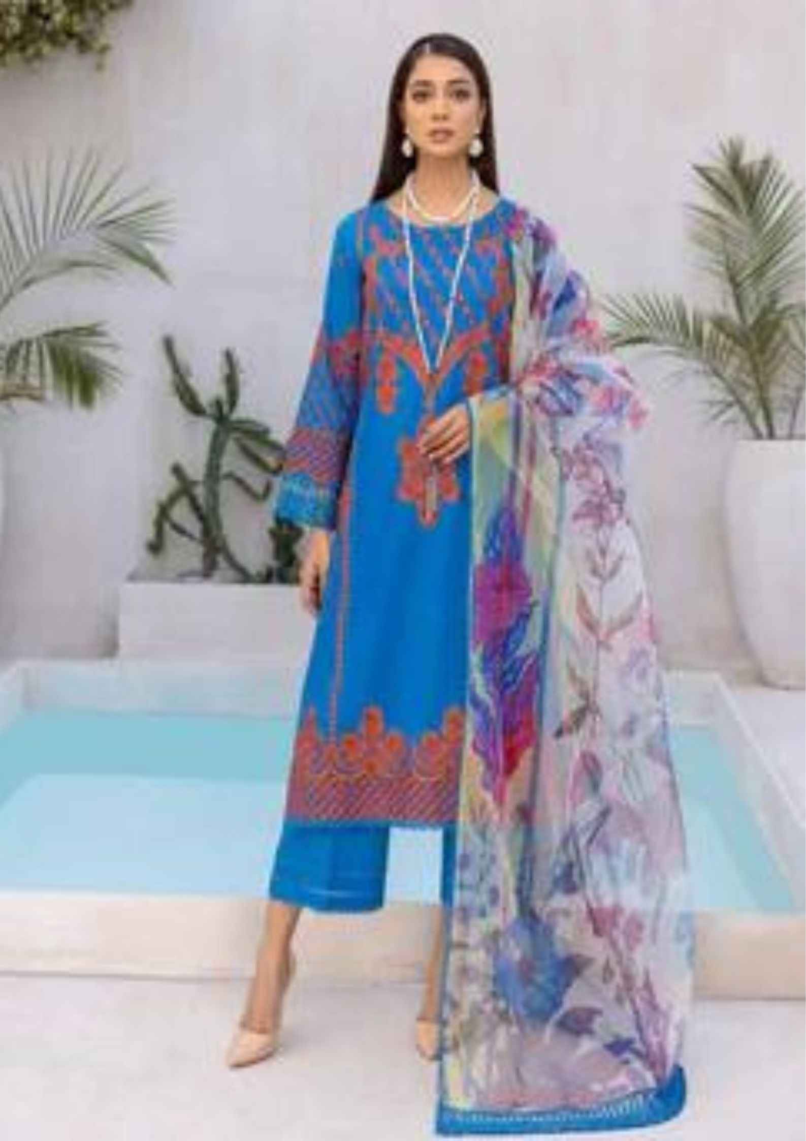 Charizma Reem unstitched premium embroidered lawn 3 piece RM:06