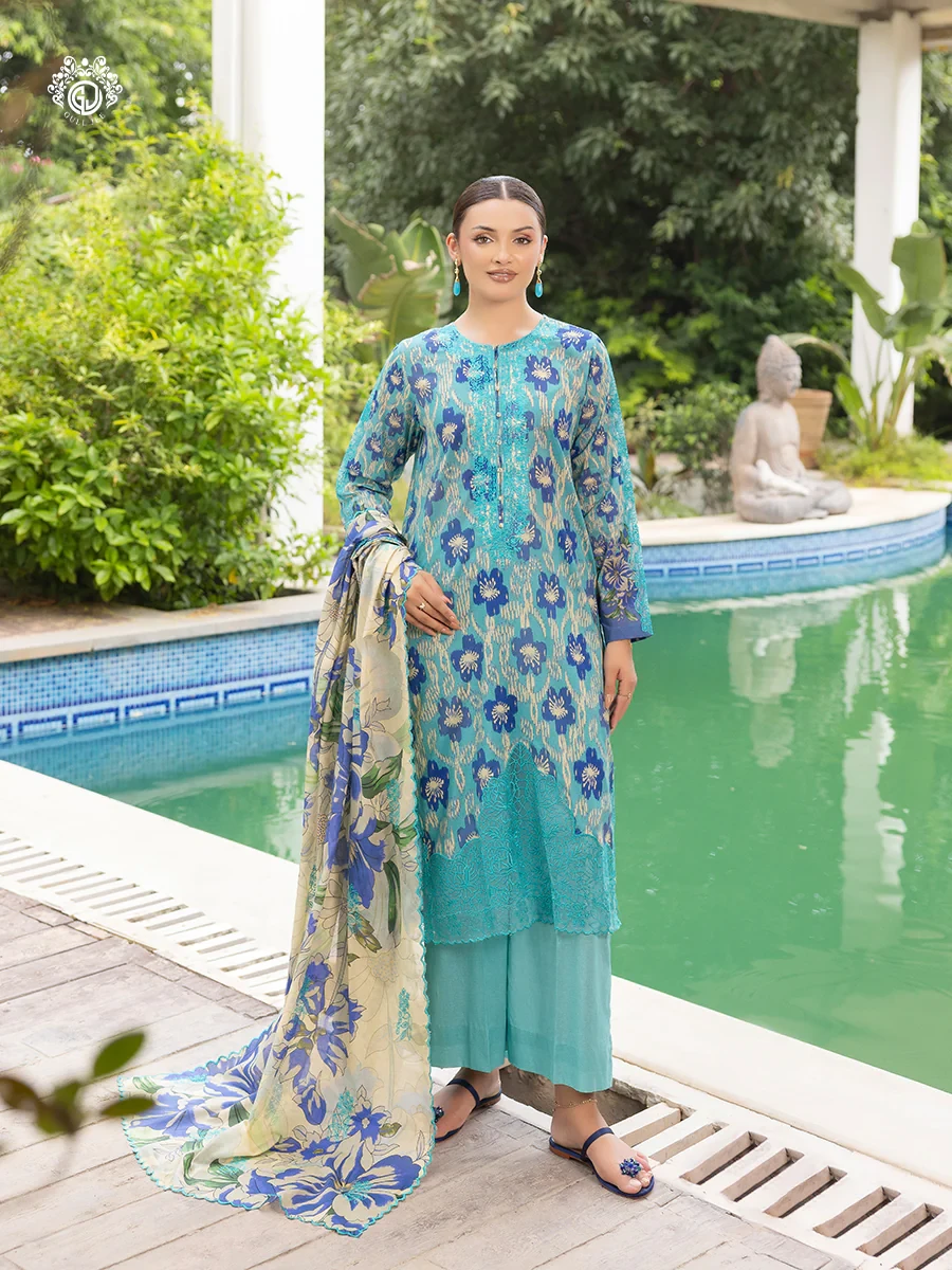 MAHAJAL | Unstitched 3piece | GMHJ2513A4