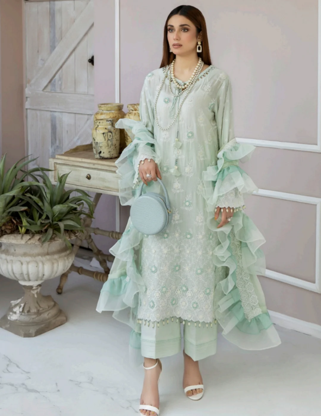 Adan's Libas Chantelle Chikankari | Olivia | ALSS-01