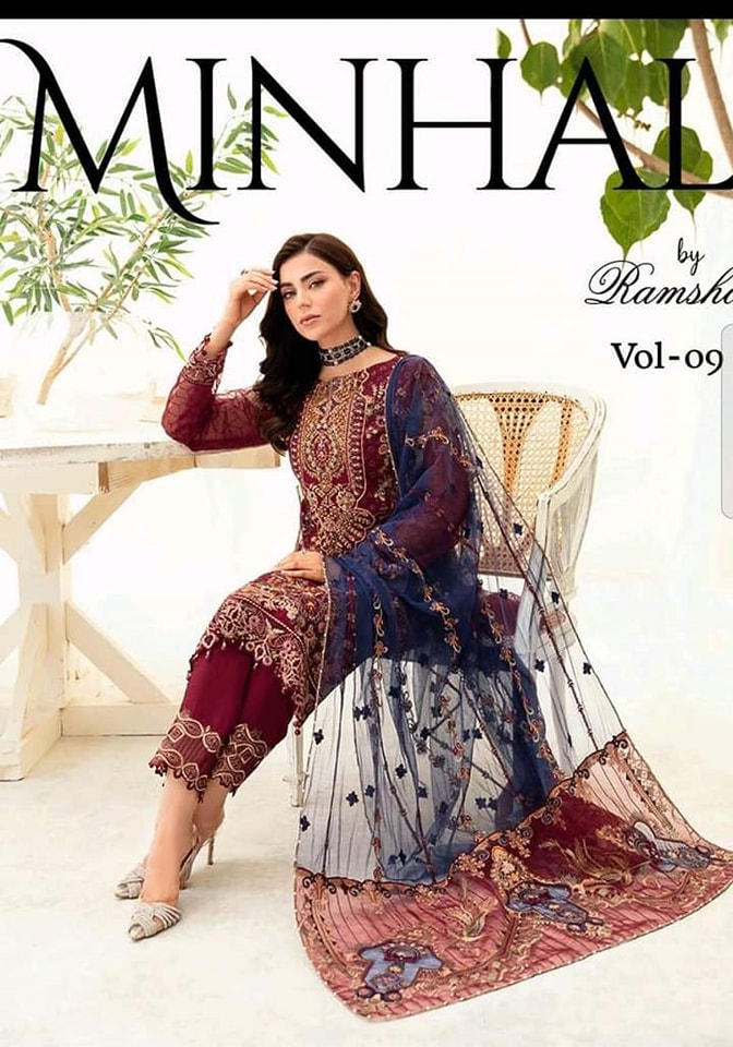 Minhal By Ramsha Vol-09 Unstitched collection 2023