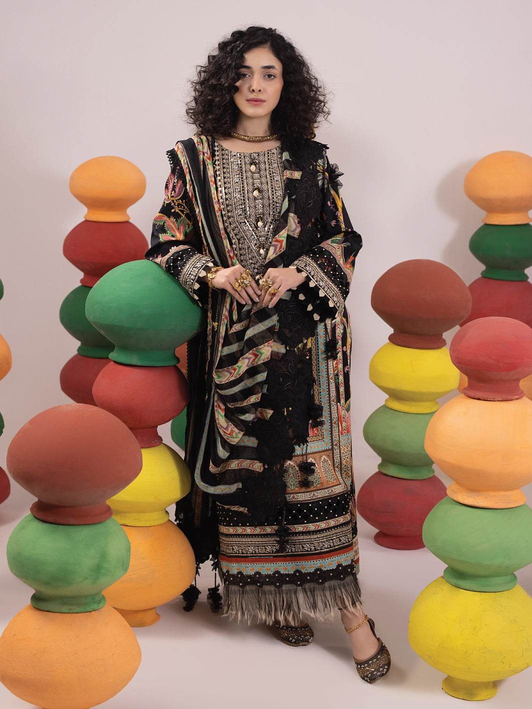 Faiza Faisal Unstitched Lawn Collection | RANGEELI SHELAI8349