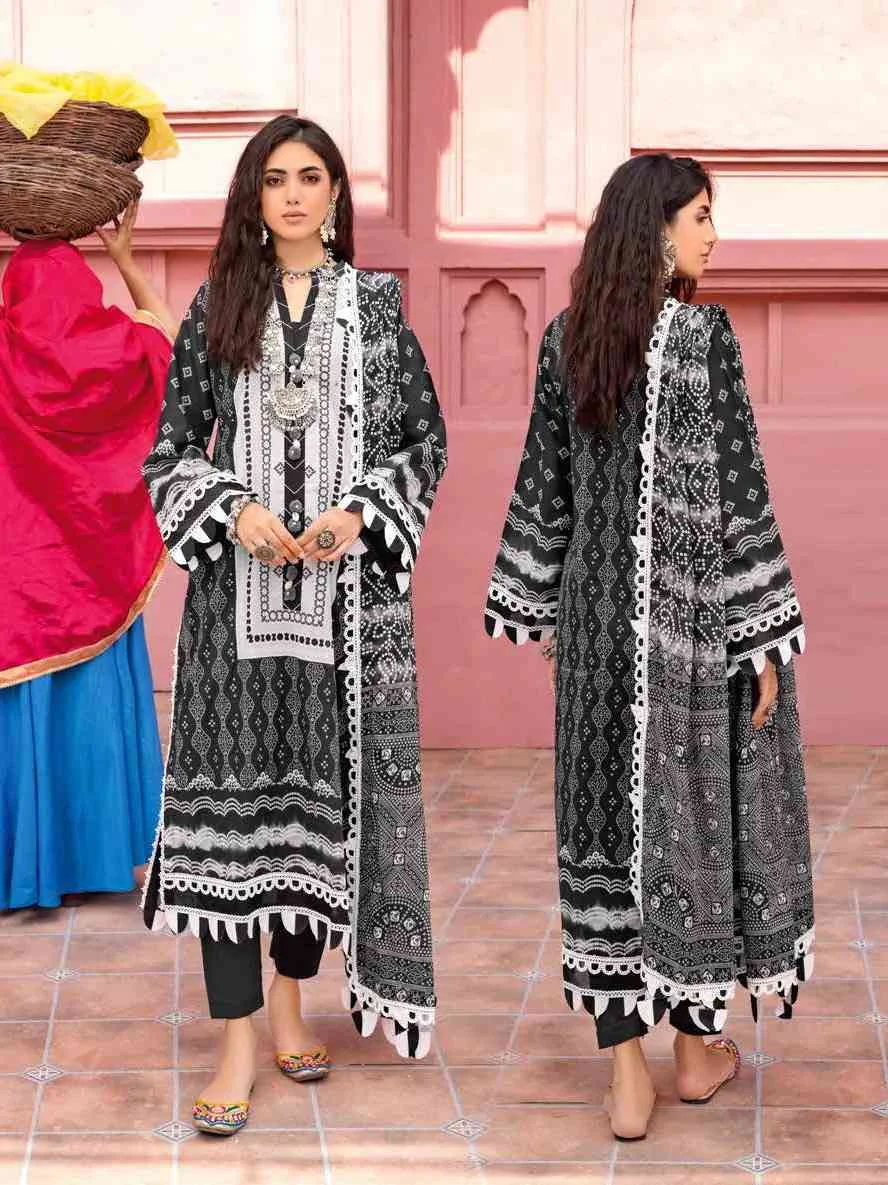 Gul Ahmed CL32098B printed chunri three piece collection