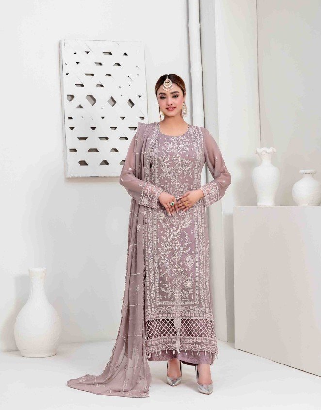 Tawakkal Rashieka Embroidered Fancy Chiffon Unstitched Exclusive Collection 25 | D5