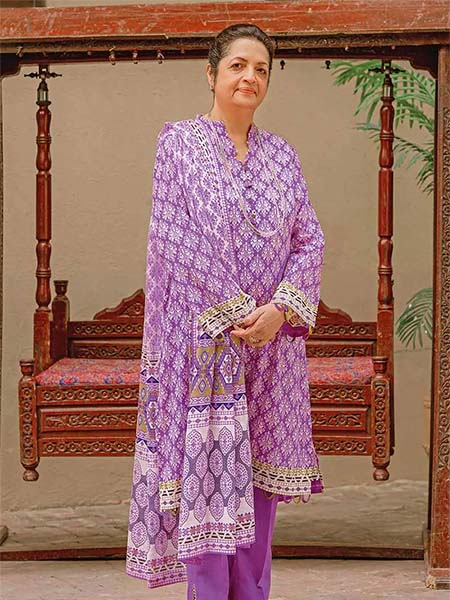 Gul Ahmed CL32130A three piece printed lawn tribute collection