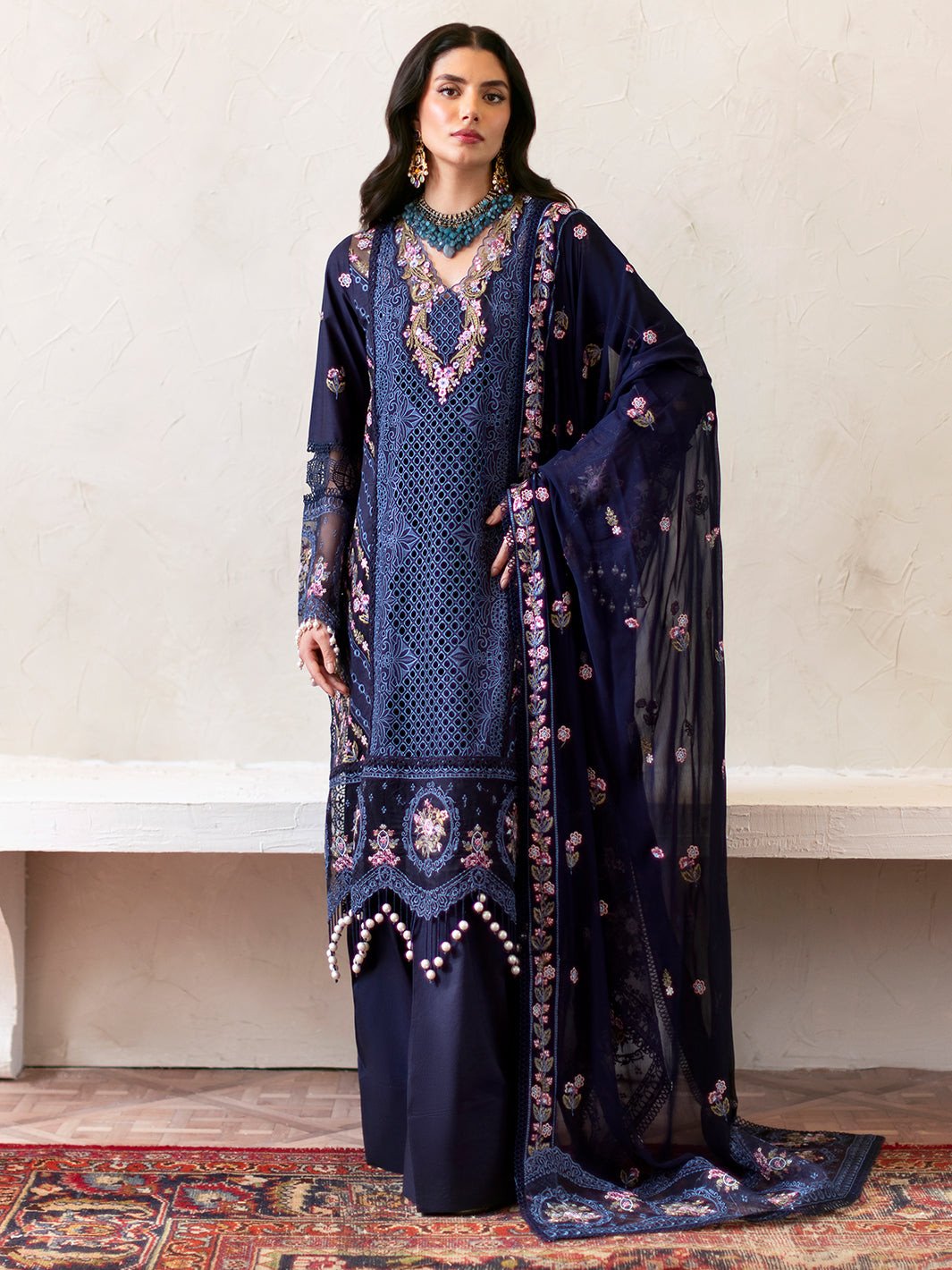 Sopie Luxury Lawn by Mahnur Unstitched Collection 25 | Blake