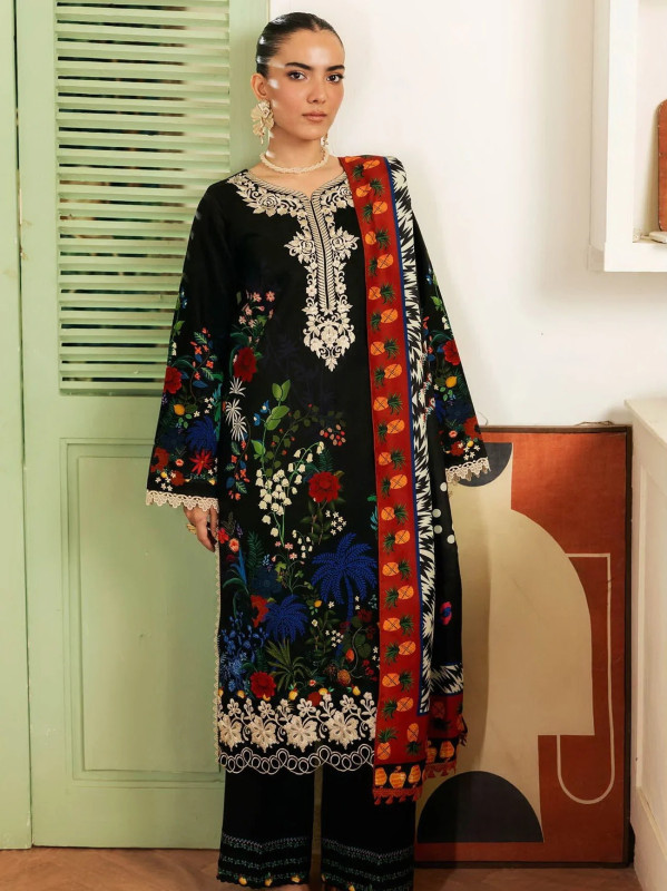 Nissa by RajBari Premium Embroidered Marina Unstitched | SHRNFS2511MP11