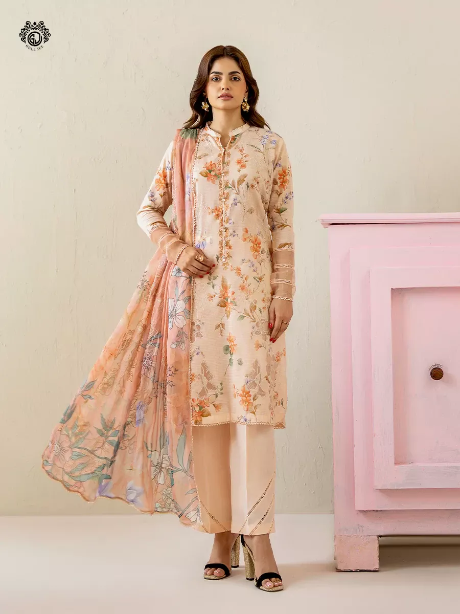 Morja | 3 PC UN-STITCHED | GMJ2508A4