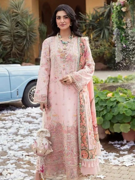 Nilofer Shahid Rose Luxury Lawn 2023 Collection at Shelai
