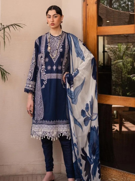 Sana Safinaz Muzlin M232-019B-CJ Summer Volume-02 Collection 2023