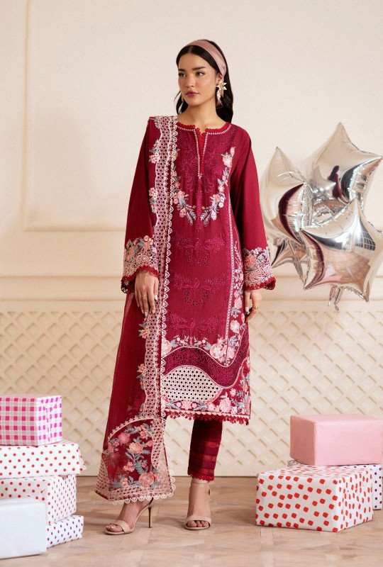 Abbas Jamal Rajput Signature Lawn Collection 25 | Crimsone