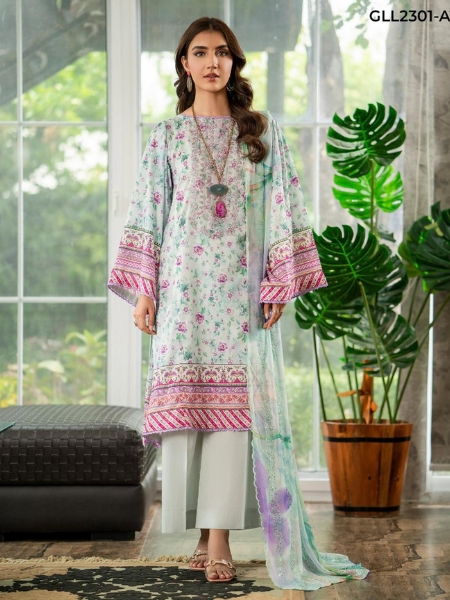 LALEH by GULLJEE GLL-2301-A1 UNSTITCHED EMBROIDERED 3-PIECE COLLECTION