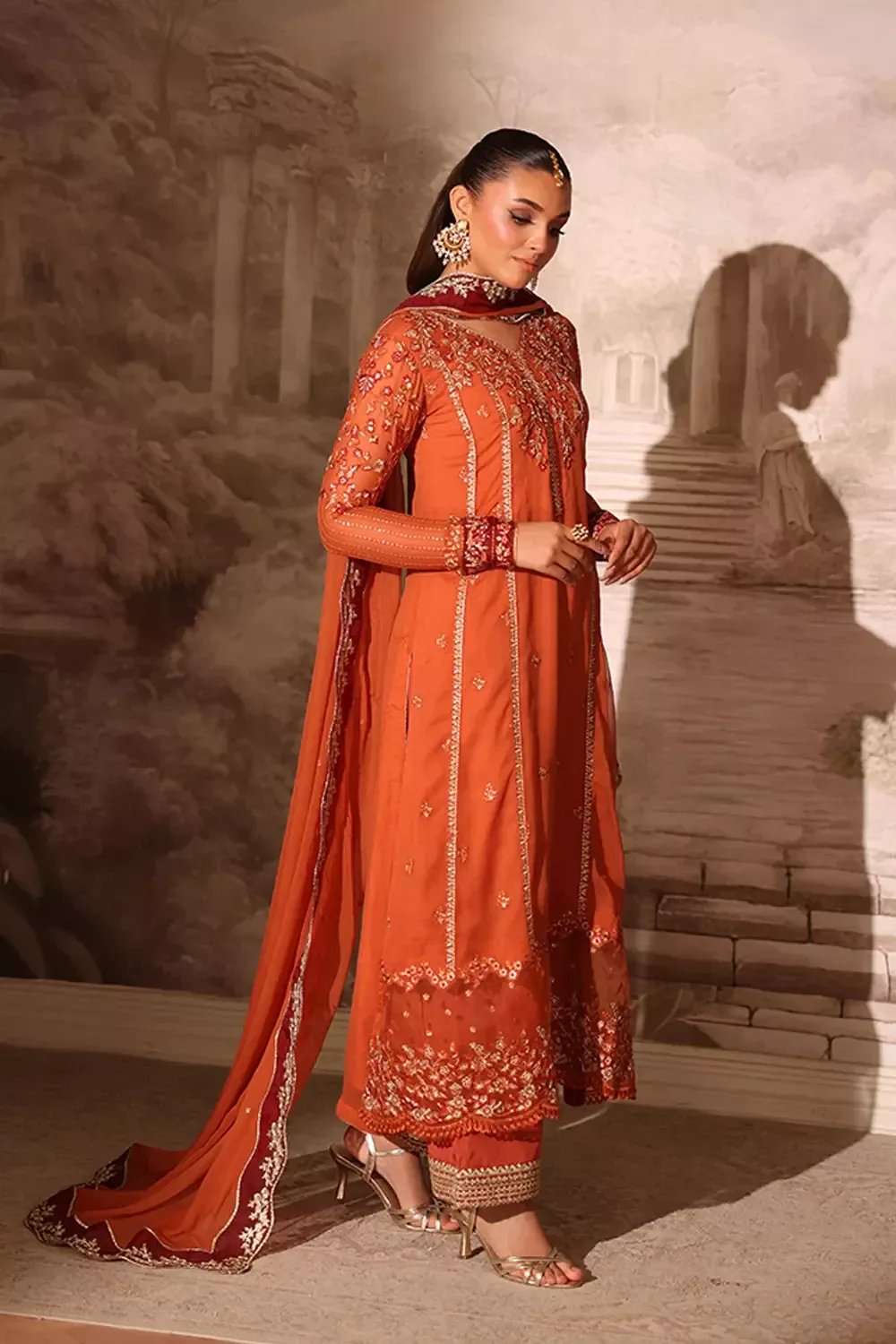 Azure Ensembles Festive 3Pcs | Amber Rust