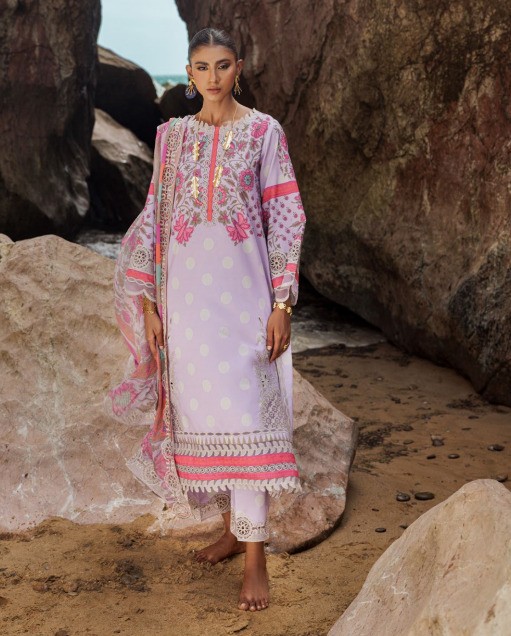 Charizma Rang-E-Bahar CRB5-2 Embroidered Lawn with Chiffon Dupatta and Trouser