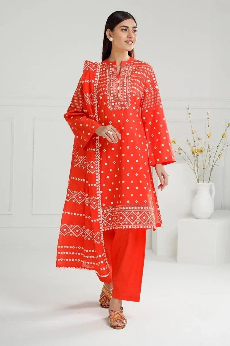Gul Ahmed Lawn Lacquer Printed Suit | SHELAI20881