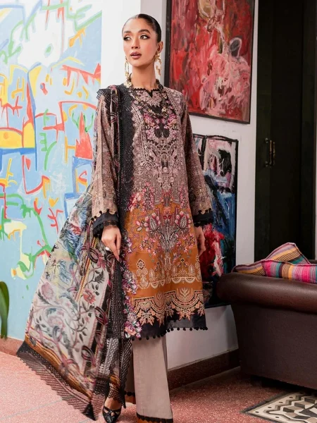 Jade Bliss Lawn Vol-III-20193-A Pakistani Digital Printed Lawn Collection