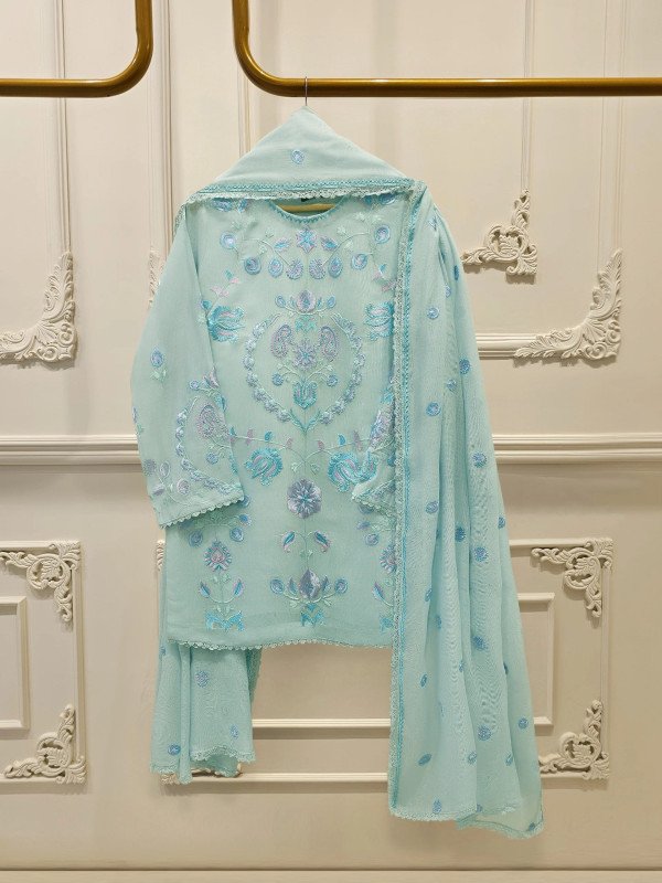 AGHA NOOR - 3 Piece - Embroidered Suit S112802