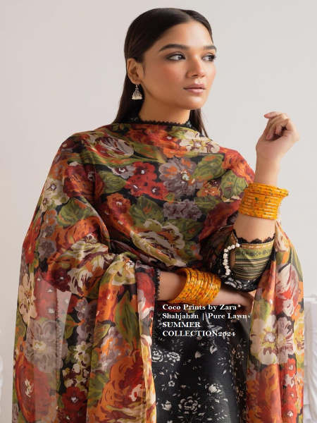 Coco Prints by Zara Shahjahan | Pure Lawn SUMMER COLLECTION"24