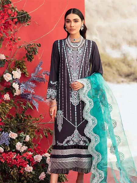 Ittehad LL 04 22 Marvi Crystal Lawn Unstitched Three Piece