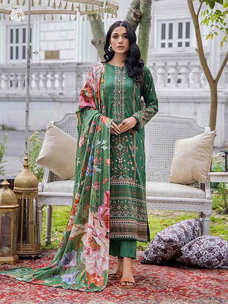 Gull Jee GMSK2301A1 Unstitched Luxury Digital Printed Lawn 3 Pc