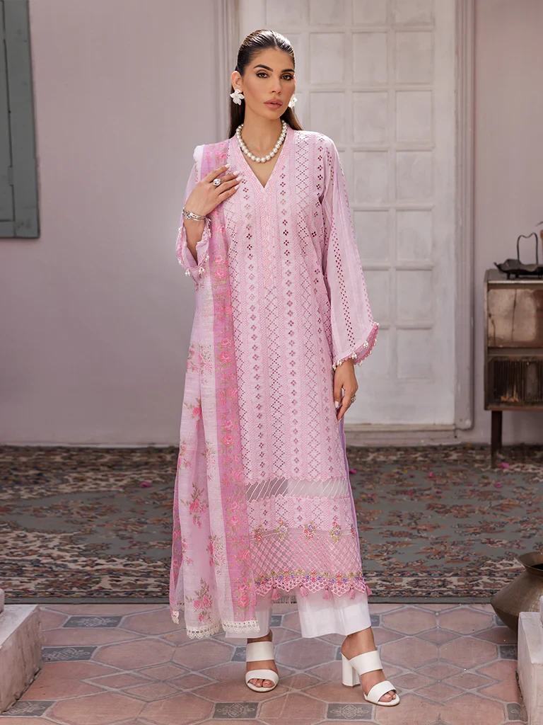 Rajbari Nissa Chikankari Unstitched 3pcs | D# - 06