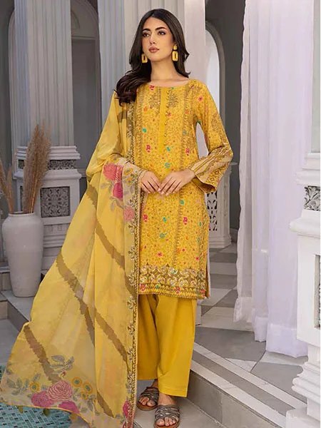 Charizma AN026 Embroidered Lawn & Embroidered Chiffon Dupatta