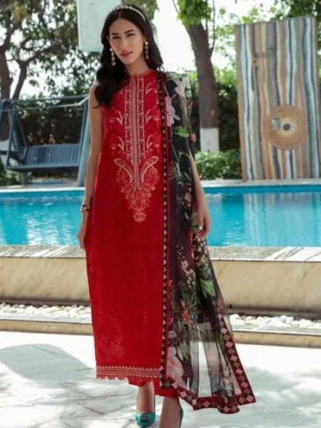 Ittehad NZ2206 Embroidered Summer Lawn with Digital Printed Silk Dupatta